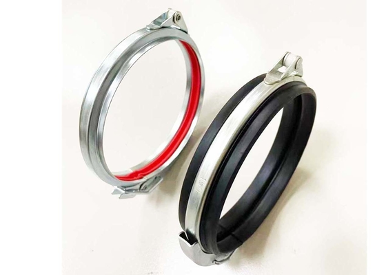 80-600mm SS Pipe Clamp , V Band Duct Clamp With Tpe Gasket