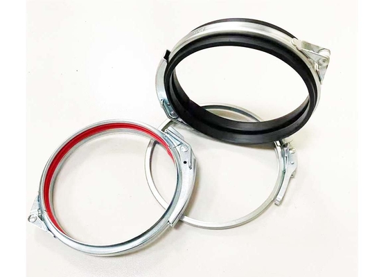 Customized Steel 160mm Galvanized Pipe Clamp Quick Release With Handle Mechanical Lock