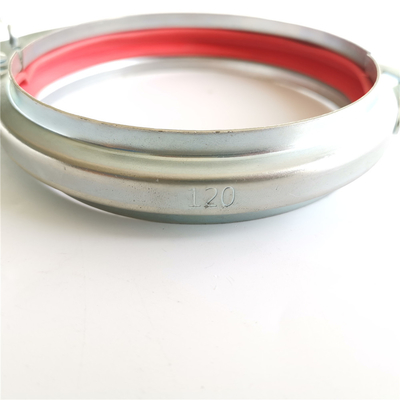 Circular 150mm Air Duct Clamp Galvanized Quick Release Lever For Dust Collection
