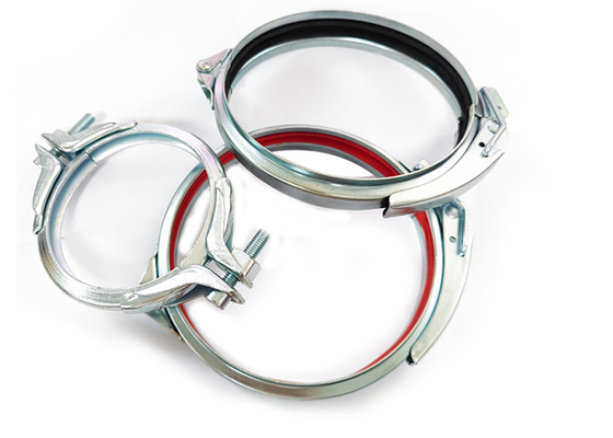 Quick Fit Tube 75mm Galvanized Steel Pipe Clamp With Easy Lever For Ducting