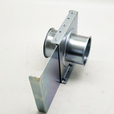 102mm Metal Stamping Parts Sliding Damper / Blast Gate For Dust Collection