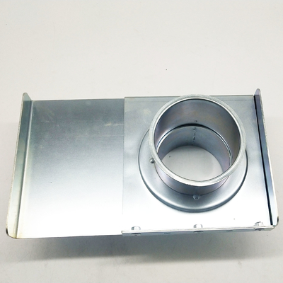 102mm Metal Stamping Parts Sliding Damper / Blast Gate For Dust Collection